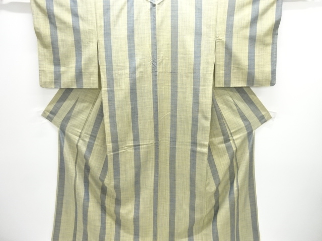 JAPANESE KIMONO / TSUMUGI / WOVEN STRIPE